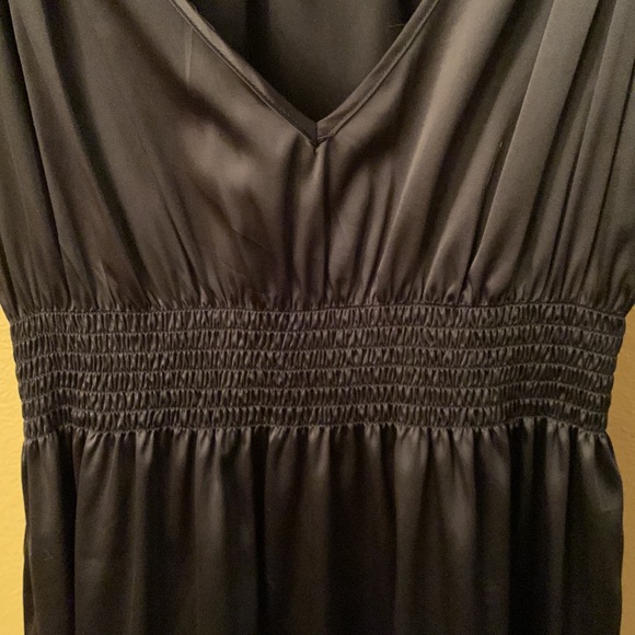 BCBG Satin Dress, Black, Size Small - Picture 3 of 6